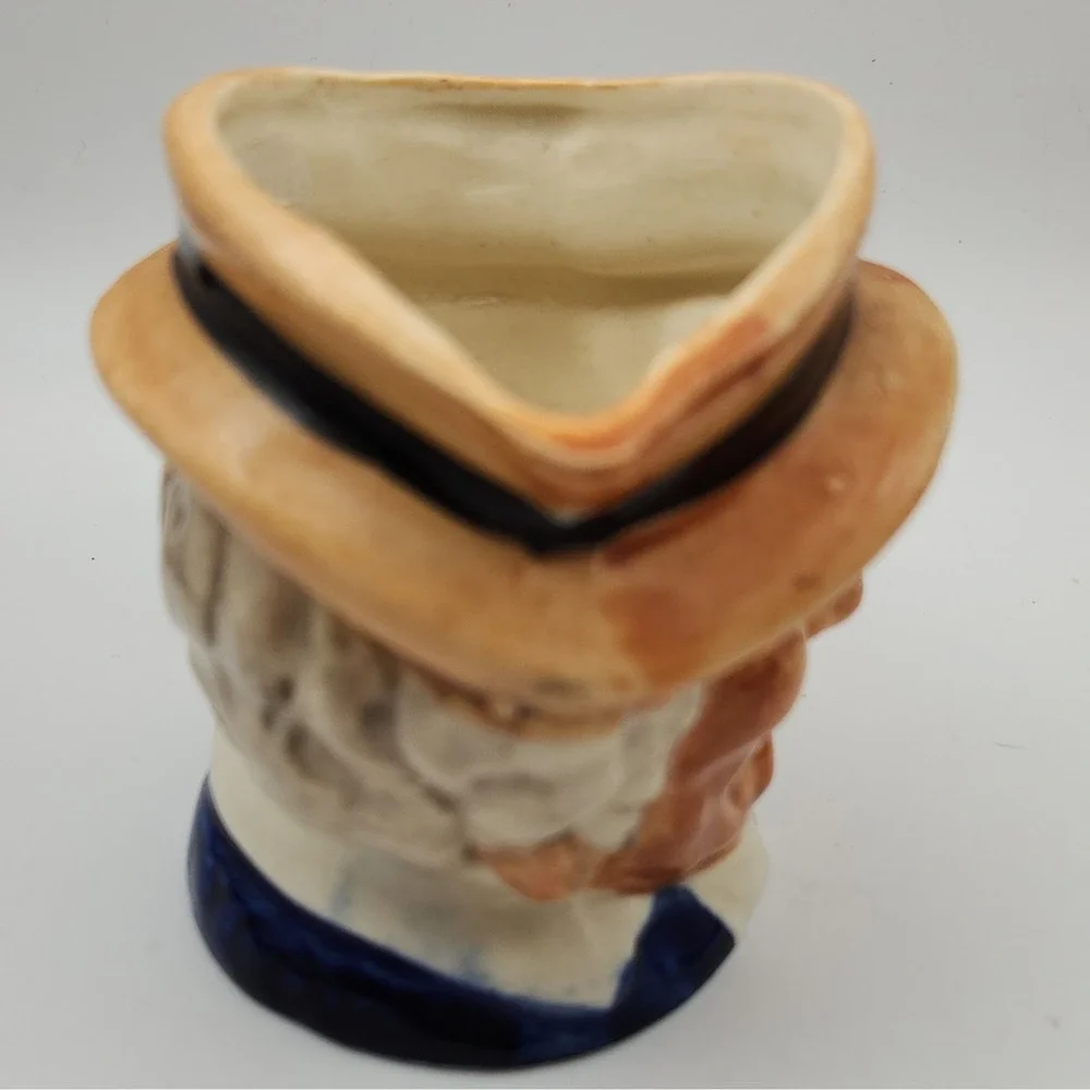 Vintage Japanese Toby Character Mug Mini Creamer Pitcher Interwar 1920s 1930s